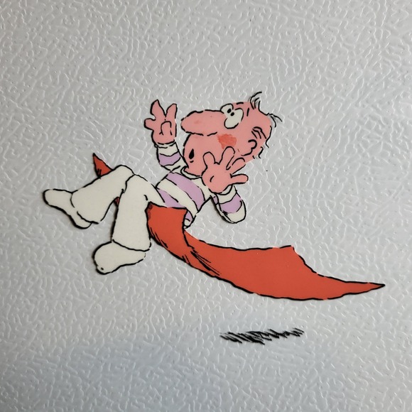 Original Production Animation Art Cel - Unknown Character with Drawing M40A - Picture 1 of 7
